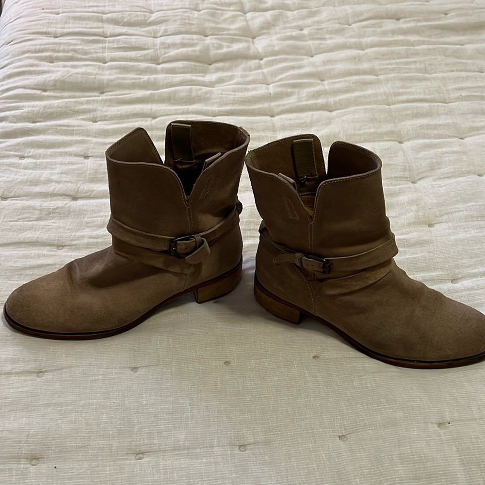 Suede booties
